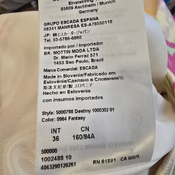 Escada Dress Womens Small Sheath Paisley Dress Neiman Marcus Luxury Designer 36 - Picture 12 of 14